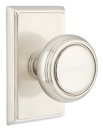 Emtek Norwich Knob With Rectangular Rosette