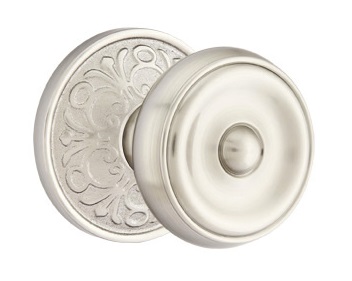 Emtek Waverly Knob with Lancaster Rosette