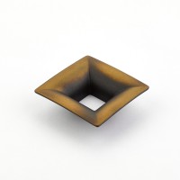 Schaub Finestrino 32mm CC Flared Square Cabinet Pull in Burnished Bronze