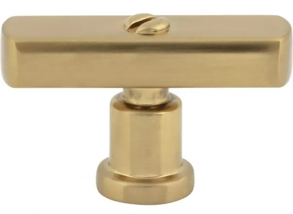 Atlas Homewares Everitt T-Knob 2 Inch Warm Brass