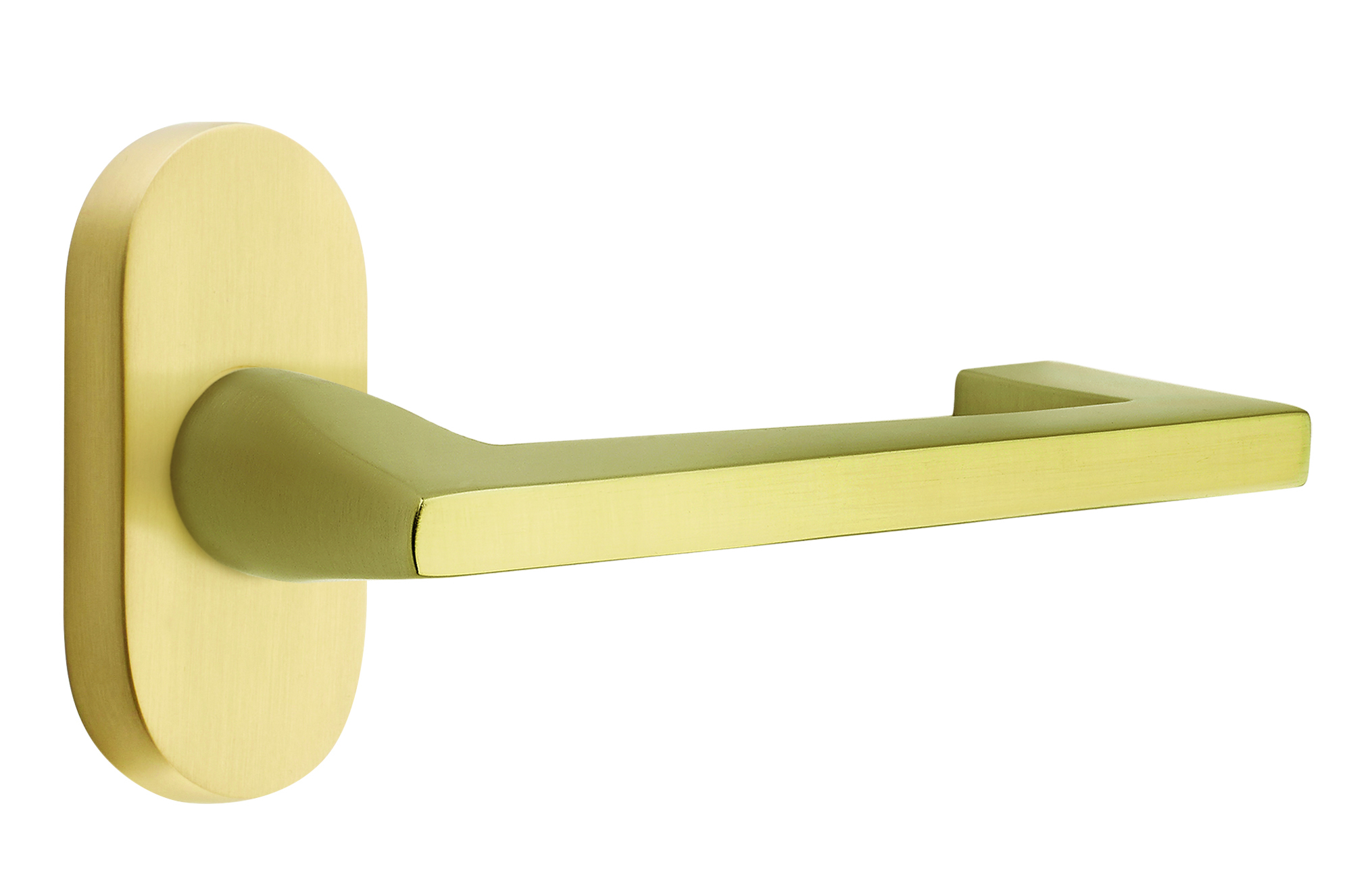 Emtek Argos Lever with 1.5" x 3" Oval Stretto Rosette