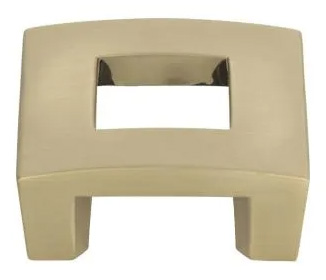 Atlas Homewares Centinel Square Knob 1 1/4 Inch CC Champagne