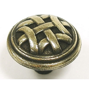 Top Knobs M161 Tuscany Celtic 1 1/4 Inch Large Knob Dark Antique Brass