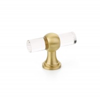 Schaub Lumiere Transitional Knob 2 inches dia Satin Brass