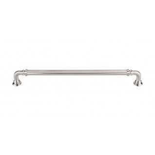 Top Knobs Chareua TK325BSN Reeded Pull 9 Inch CC Brushed Satin Nickel