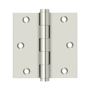 Deltana Square Hinge 3 1/2 Inch x 3 1/2 Inch Polished Nickel