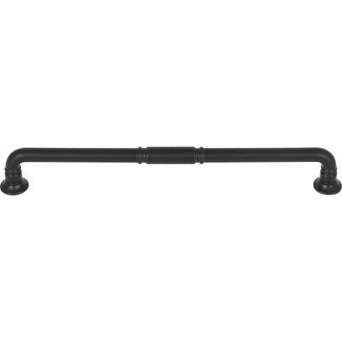 Top Knobs TK1006BLK Kent Pull 8 13/16 Inch CC Flat Black