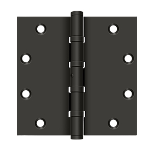 Deltana Square 5 Inch x 5 Inch Ball Bearing Hinge, Oil Rubbed Bronze