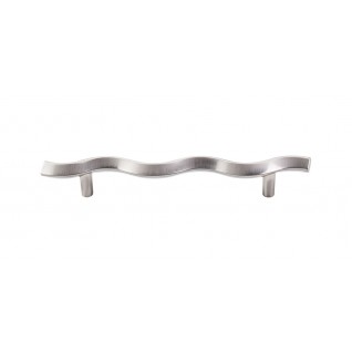 Top Knobs M417 Nouveau Wave Pull 5 1/16 Inch CC Brushed Satin Nickel