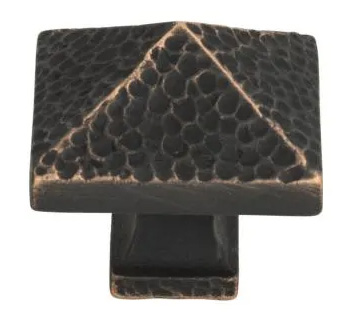 Atlas Homewares Craftsman Square Knob 1 1/4 Inch Venetian Bronze