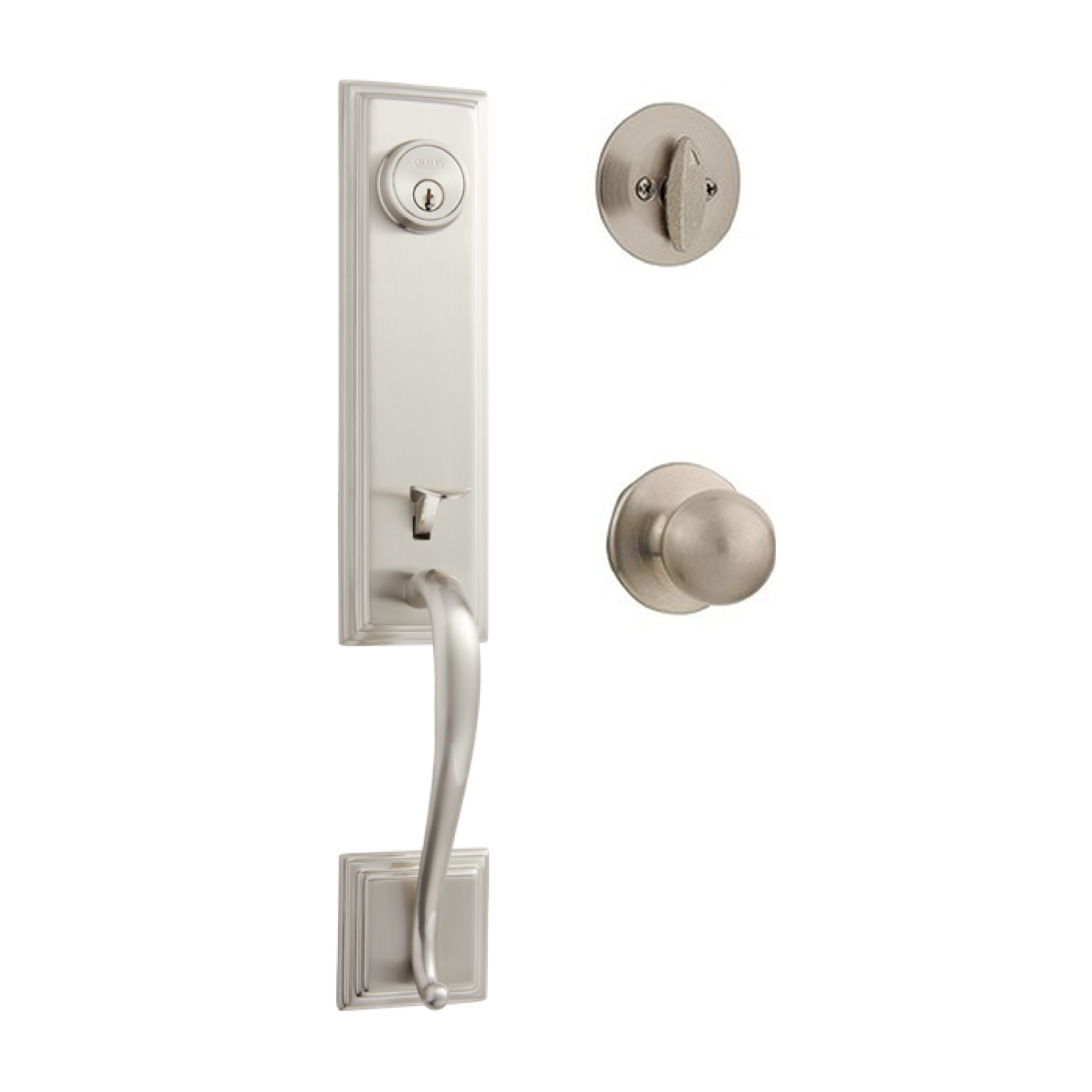 Better Home Products Union Square Handleset with Marina Knob