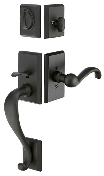 Emtek Sandcast Rectangular Sectional Handleset