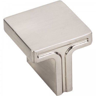 Hardware Resources Anwick 1-1/8 Inch Square Cabinet Knob - Satin Nickel