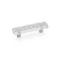 Schaub Ice 3 inch CC Cabinet Pull in Clear Pearl with Stainless Steel Stems