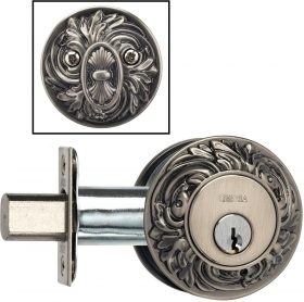 Omnia Floral Style Single Cylinder Deadbolt