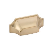 Schaub Empire 3 inch CC Cup Pull in Signature Satin Brass