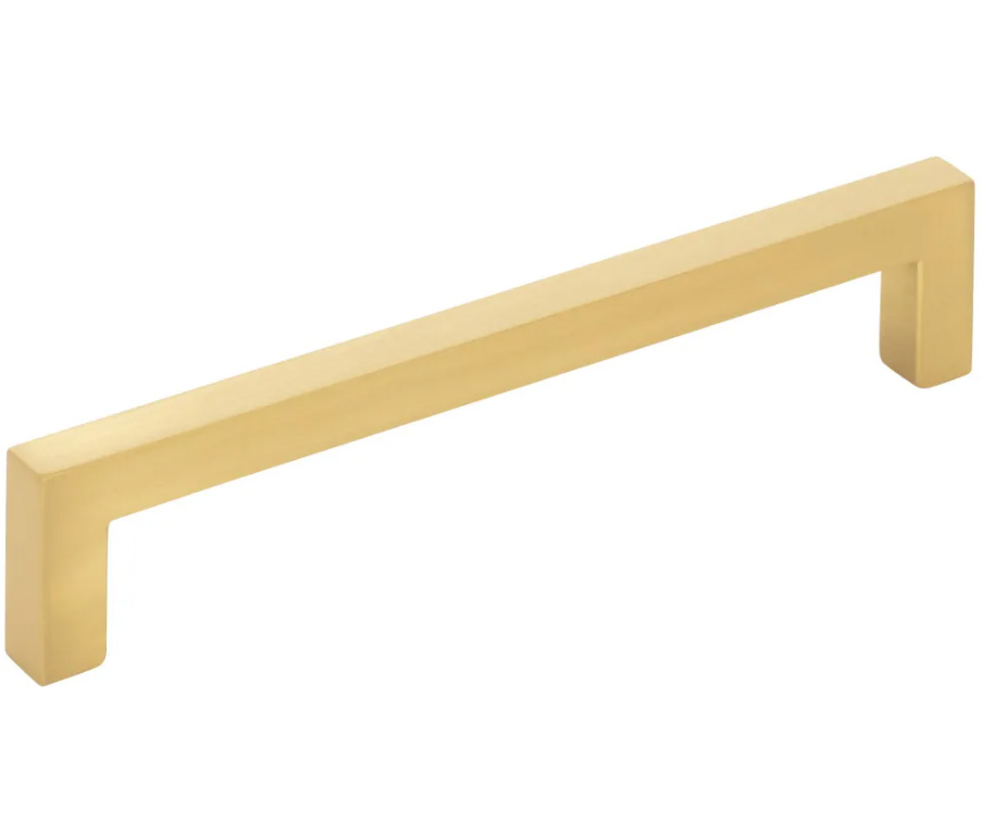 Hardware Resources 128 mm CC Brushed Gold Square Stanton Cabinet Bar Pull