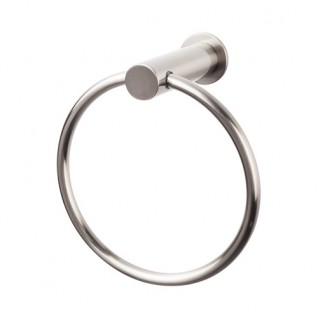 Top Knobs HOP5BSN Hopewell Towel Ring Brushed Satin Nickel