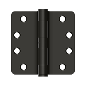 Deltana 4 x 4 Inch 1/4 Inch Radius Corner Heavy Duty NRP Steel Hinge - Pair