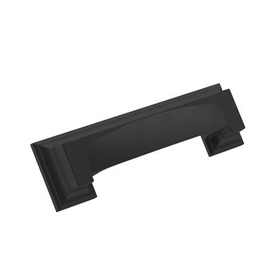 Amerock Appoint 3 or 3 3/4 Inch CC Cabinet Cup Pull Matte Black