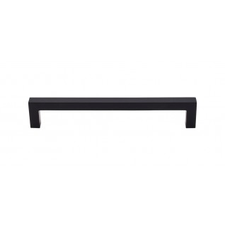 Top Knobs M1156 Square Bar Pull 6 5/16 Inch CC Flat Black