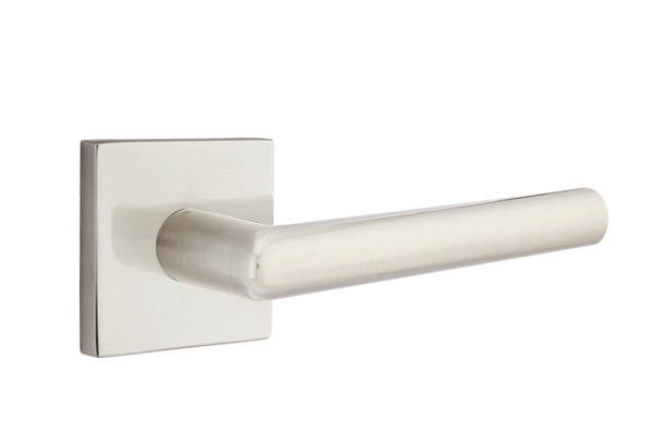 Emtek Stuttgart Modern Lever Handle with Square Rosette