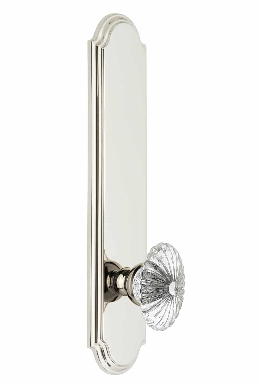 Grandeur Arc Tall Plate with Burgundy Knob