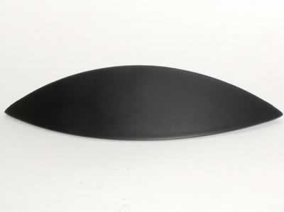 Top Knobs M416 Nouveau 2 1/2 Inch CC Eyebrow Cup Pull Flat Black