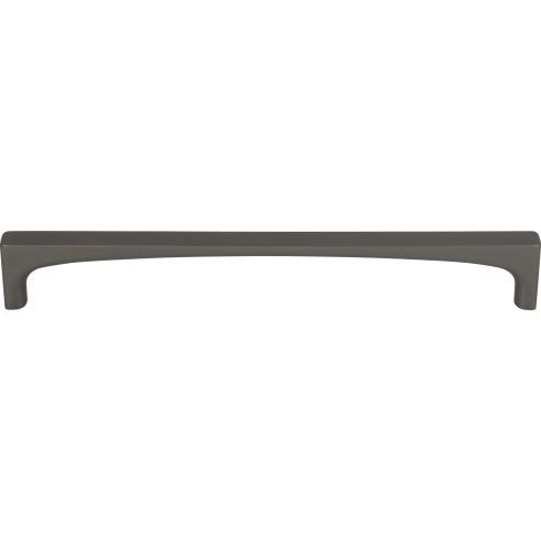 Top Knobs TK1015AG Riverside Pull 7 9/16 Inch CC Ash Gray