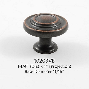 Residential Essentials 10203 Cabinet Knob in Venetian Bronze