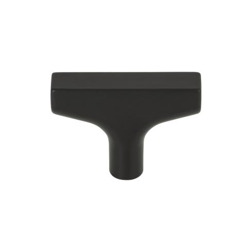 Top Knobs TK1010BLK Riverside T Knob 2 Inch Flat Black