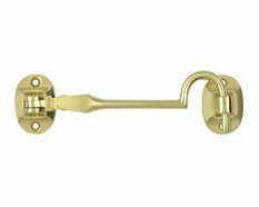 Deltana Solid Brass 4 Inch British Style Cabin Hook