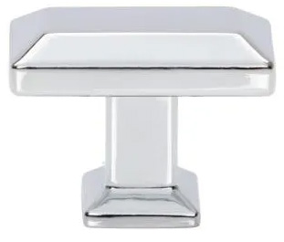 Atlas Homewares Sweetbriar Lane Rectangle Knob 1 3/8 Inch Polished Chrome