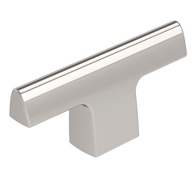 Amerock Riva 2-1/2 Inch cc Cabinet Knob Polished Nickel