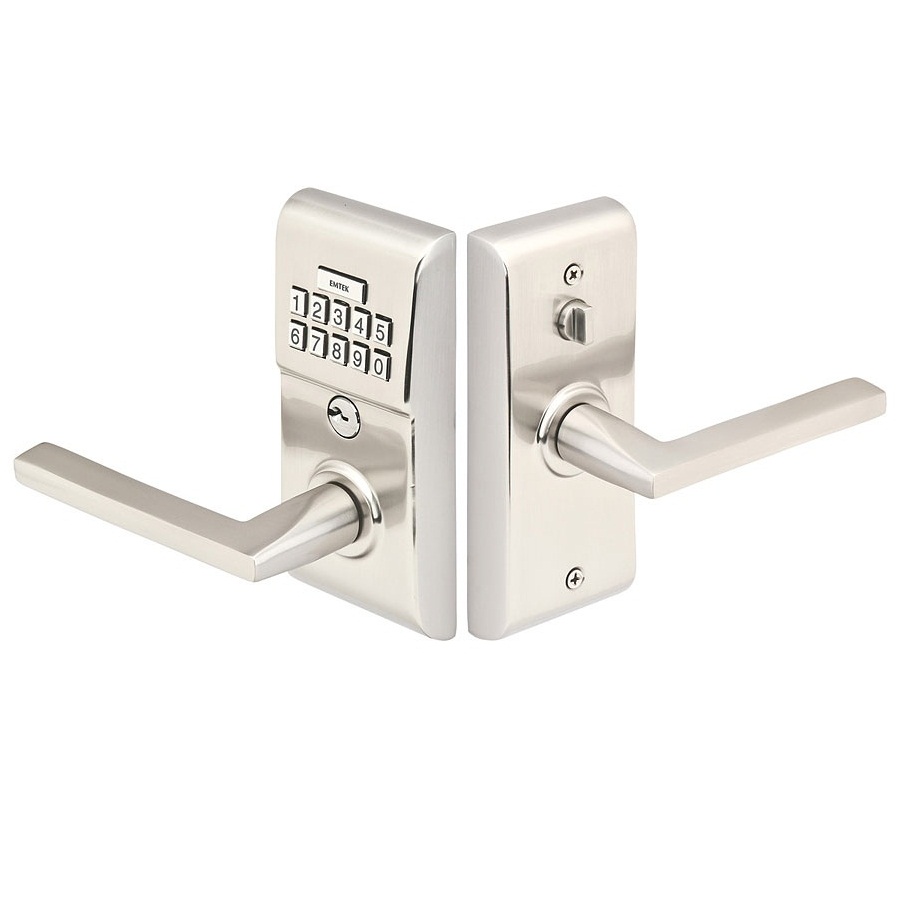 Emtek Modern Brass Keypad Lever set Passage Function E2020