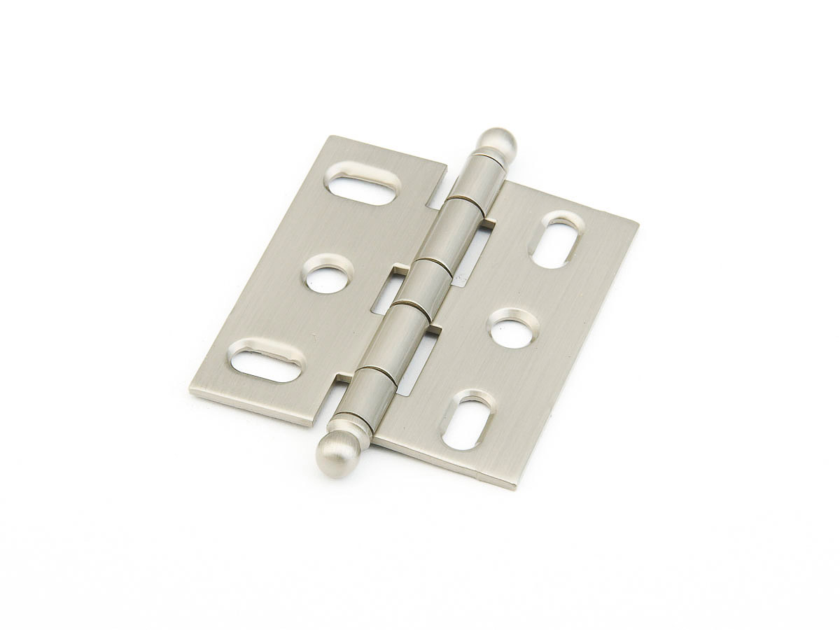 Schaub Ball Tip Mortise Satin Nickel Hinge