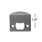 Emtek Extended Lip Strike Plate - Square Corners
