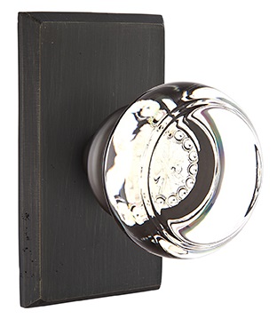 Emtek Georgetown Knob with Sandcast Style 3 Rosette