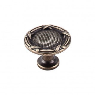 Top Knobs M942 Ribbon & Reed Knob 1 1/4 Inch Diameter German Bronze