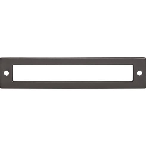 Top Knobs TK925AG Hollin Backplate 5 1/16 Inch CC Ash Gray