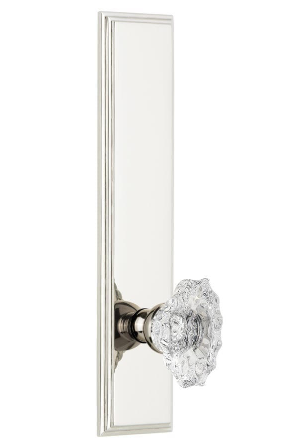 Grandeur Carre Tall Plate with Biarritz Knob