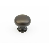 Schaub Traditional Designs Round Knob 1 1/4 inch dia Oil Rubbed Bronze