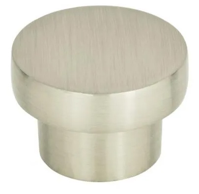 Atlas Homewares Chunky Round Knob Medium 1 7/16 Inch Brushed Nickel