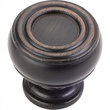 Hardware Resources Bremen 2 Cabinet Knob 1-3/16 Inch - Brushed Oil-Rubbed Bronze
