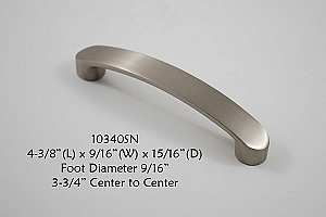 Residential Essentials 10340 Satin Nickel Cabinet Pull