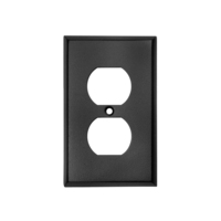 Ageless Iron Single Duplex Outlet Cover