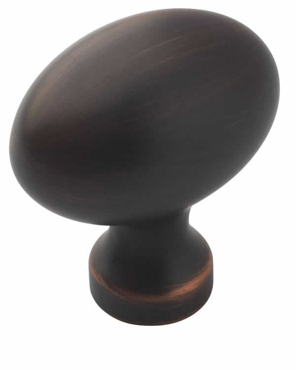 Amerock Hollow Allison Value 1 3/8 Inch Oil Rubbed Bronze Oval Cabinet Knob
