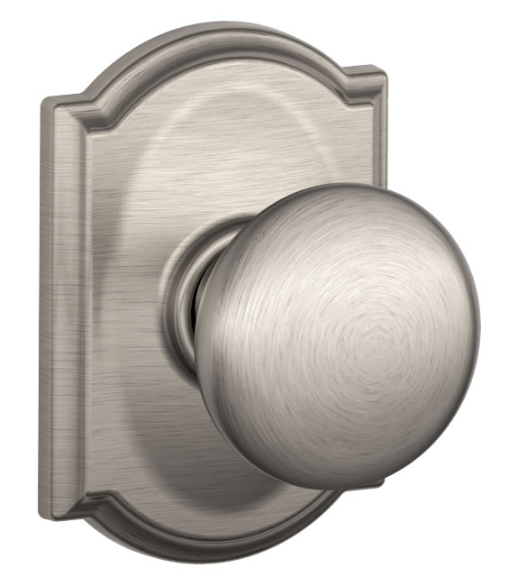 Schlage Plymouth Knob with Camelot Rosette