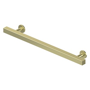 Contemporary Cabinet Pull, 7 Inch, Pommel, Solid Brass