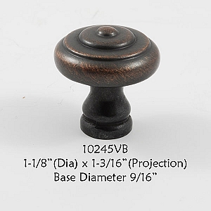 Residential Essentials 10245 Cabinet Knob in Venetian Bronze